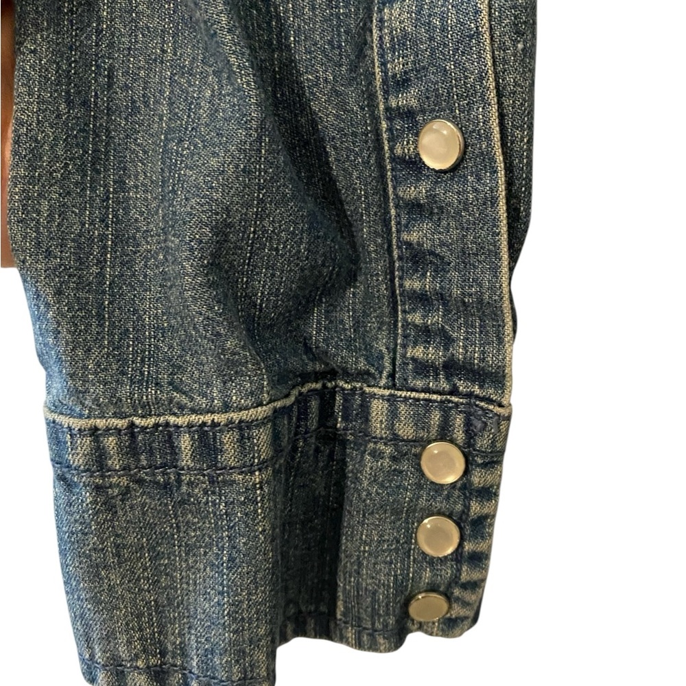 VSCT | Vintage Men’s VSCT Denim Shirt with Logo Patches | Clubwear | Y2K EUC L. - Picture 6 of 13